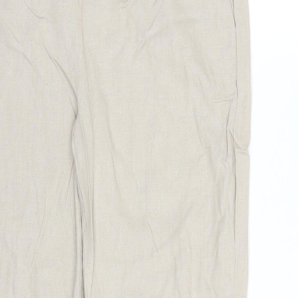 Papaya Womens Beige   Trousers  Size 14 L27 in