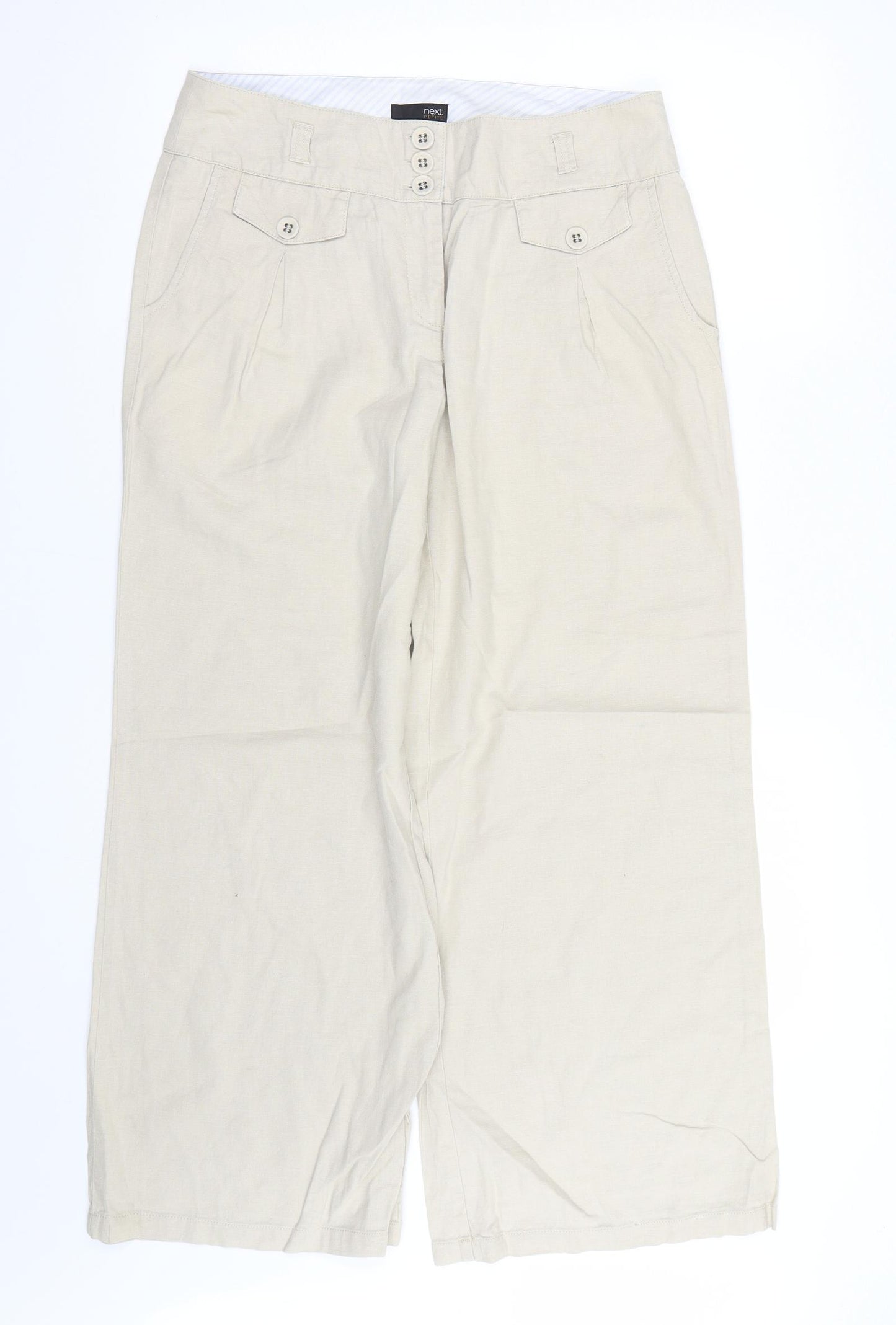 NEXT Womens Beige   Trousers  Size 10 L27 in