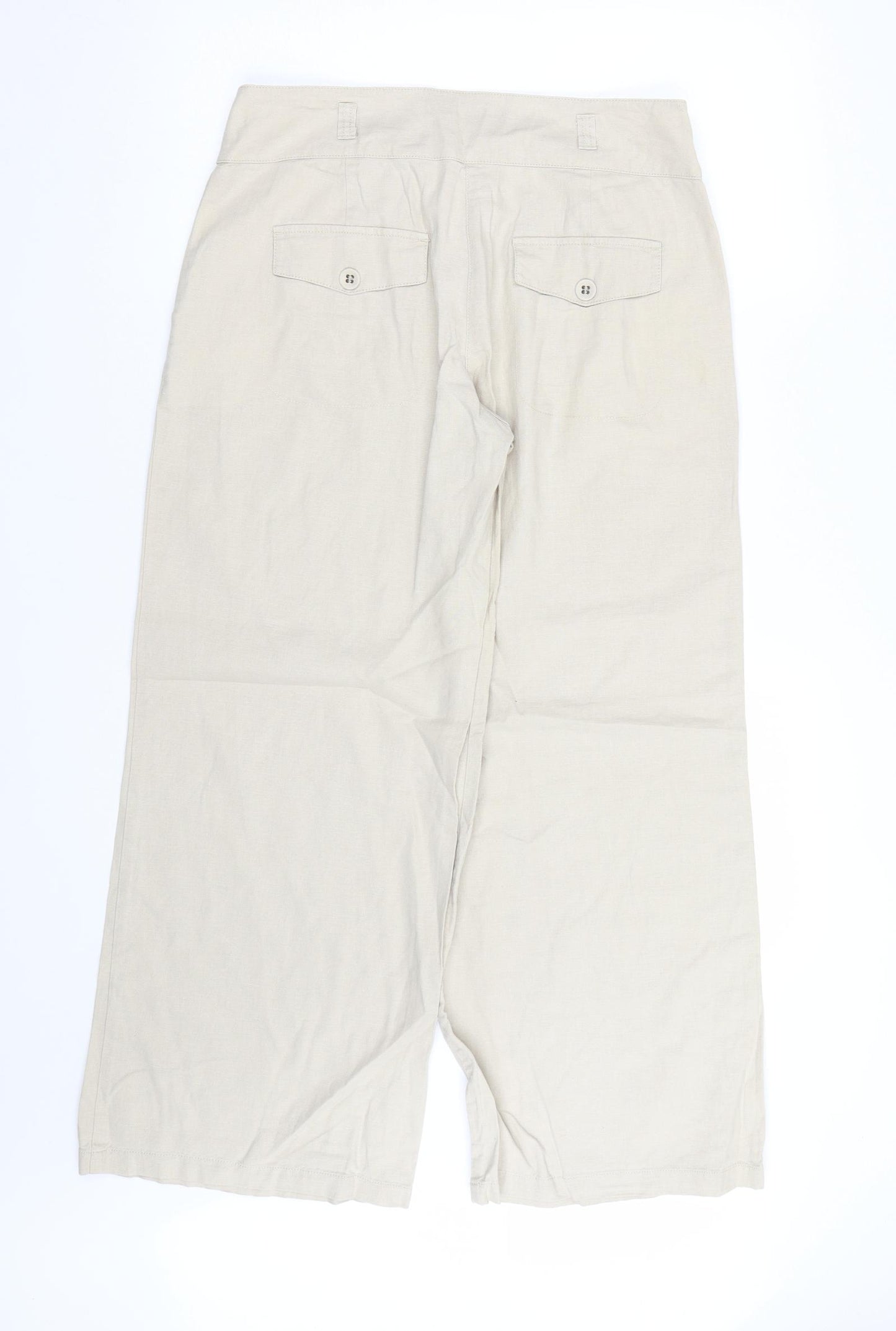 NEXT Womens Beige   Trousers  Size 10 L27 in
