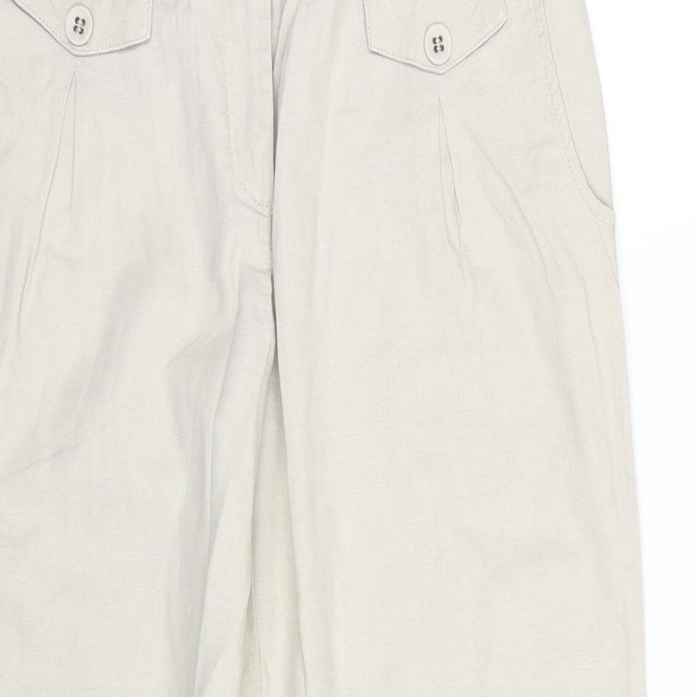 NEXT Womens Beige   Trousers  Size 10 L27 in