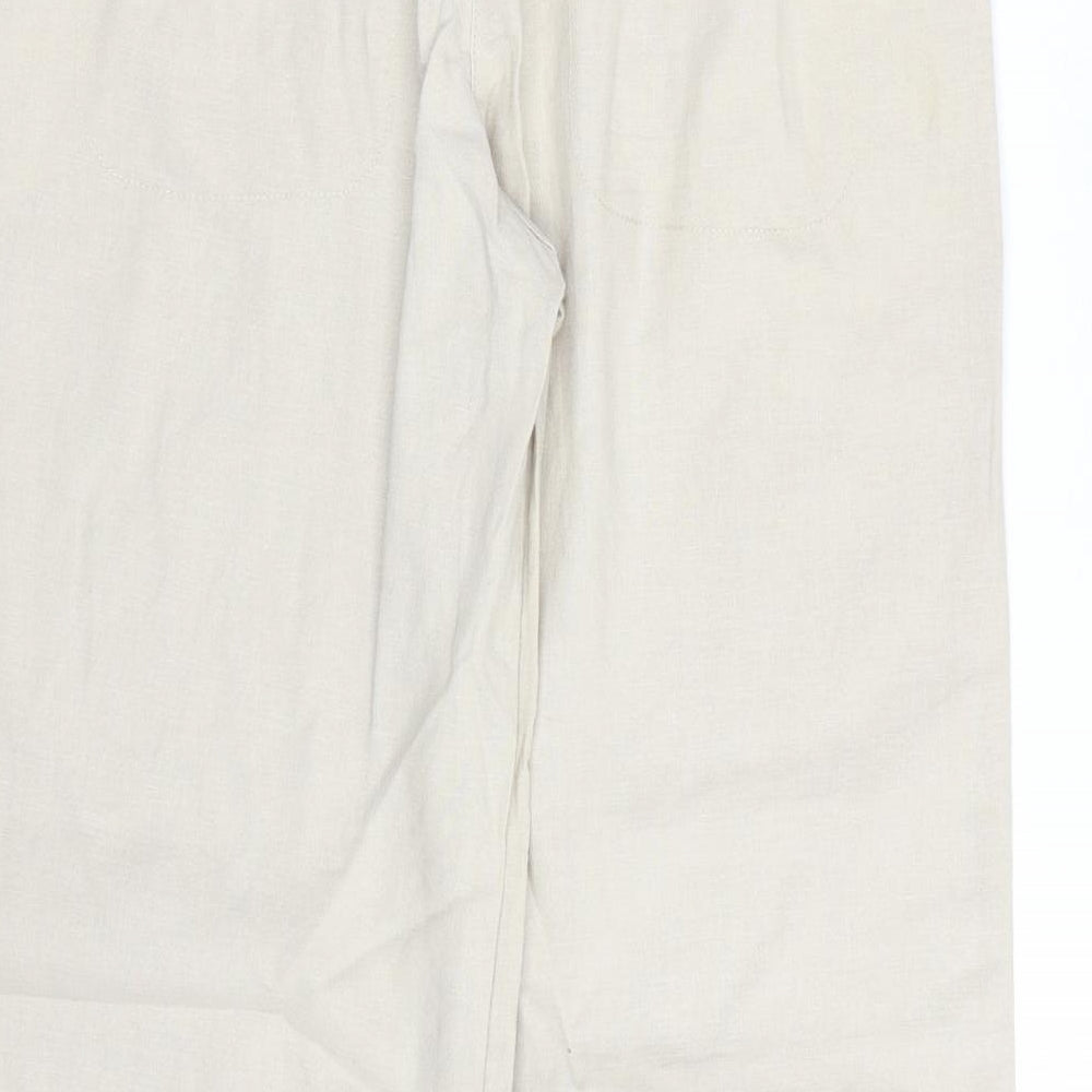 NEXT Womens Beige   Trousers  Size 10 L27 in