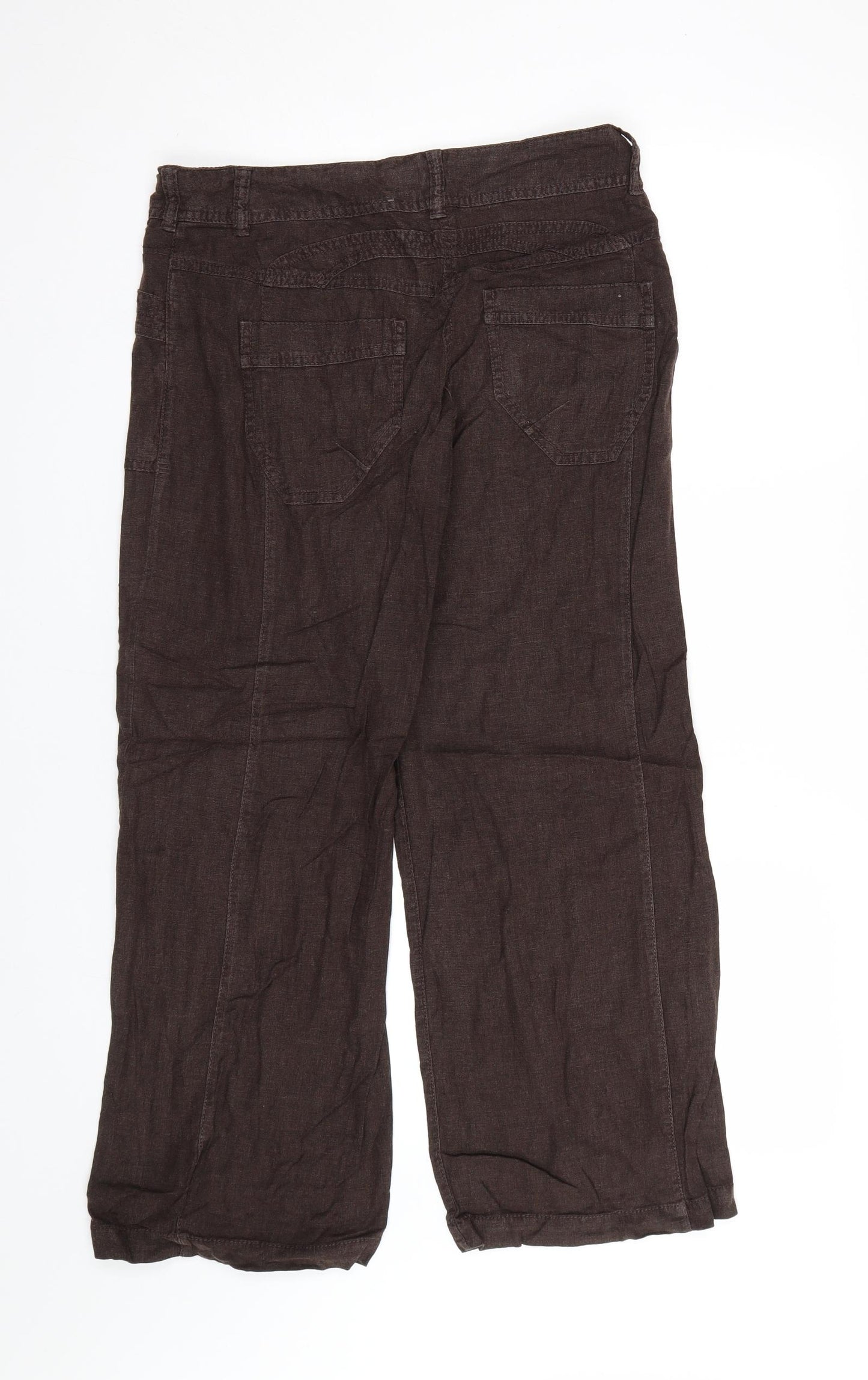 NEXT Womens Brown   Trousers  Size 10 L26 in