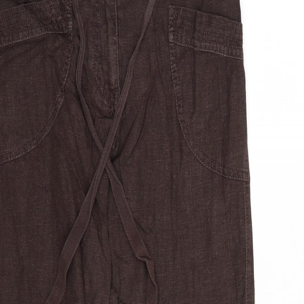 NEXT Womens Brown   Trousers  Size 10 L26 in