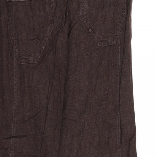 NEXT Womens Brown   Trousers  Size 10 L26 in