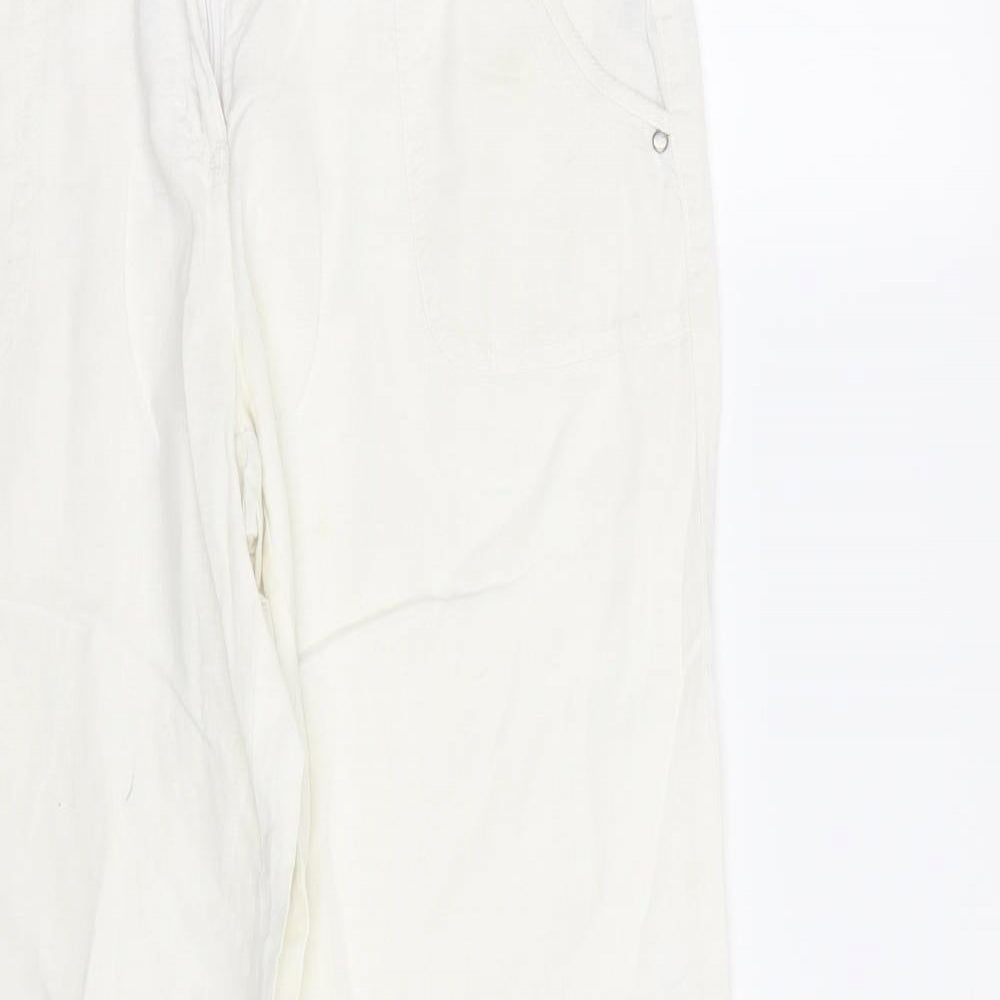 Wallis Womens White   Trousers  Size 10 L28 in