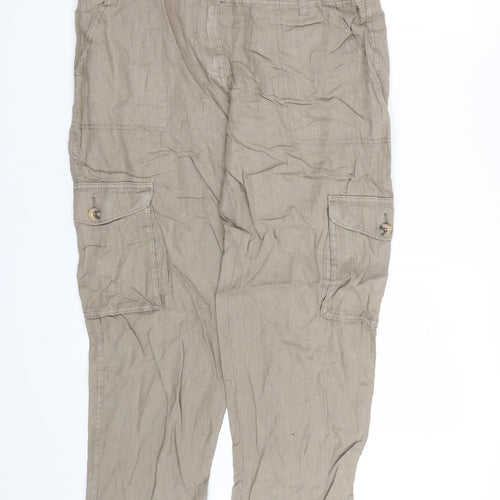 Preworn Womens Brown   Trousers  Size 34 L24 in