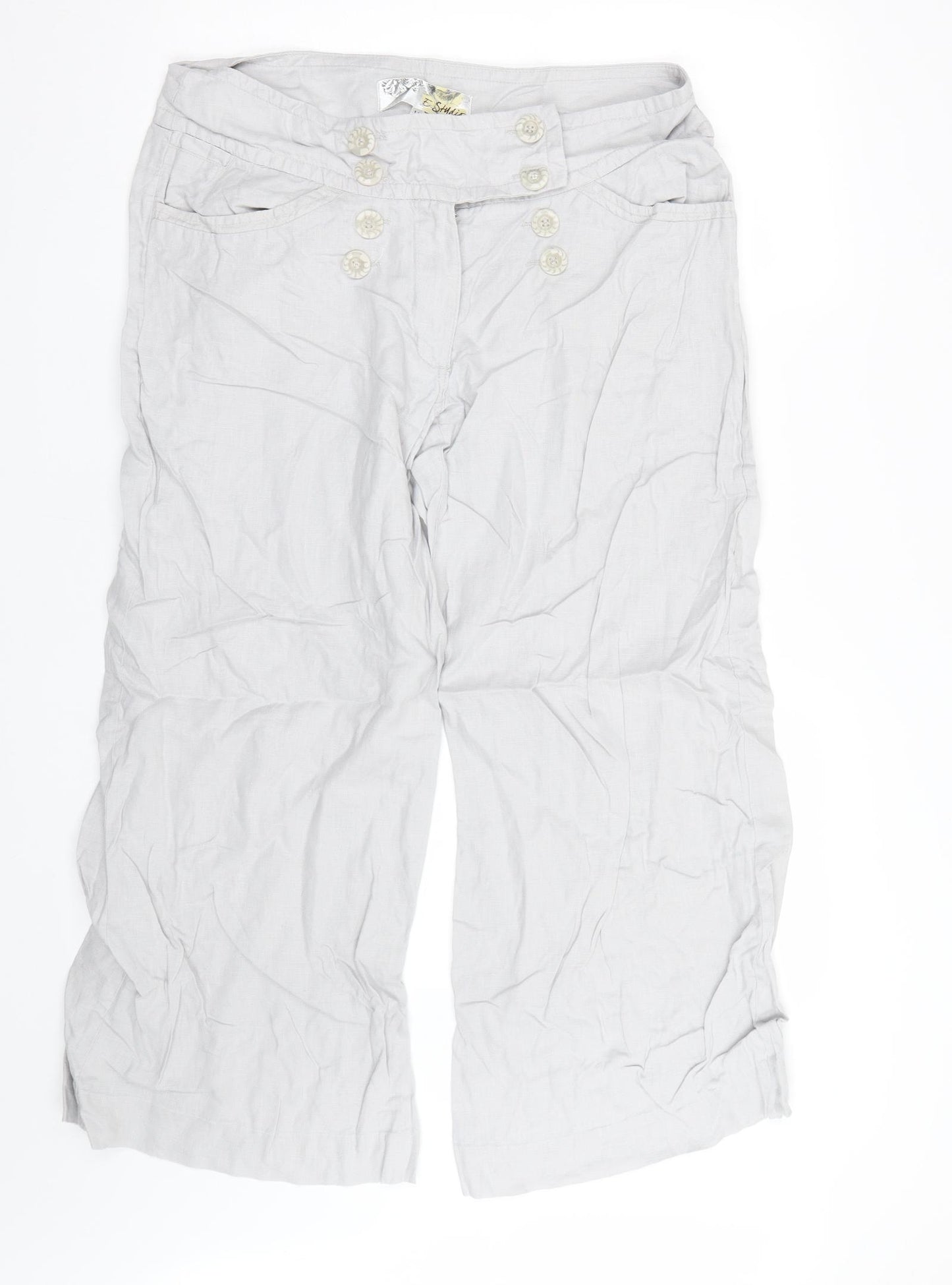 E Studio Womens Grey   Trousers  Size 14 L26 in