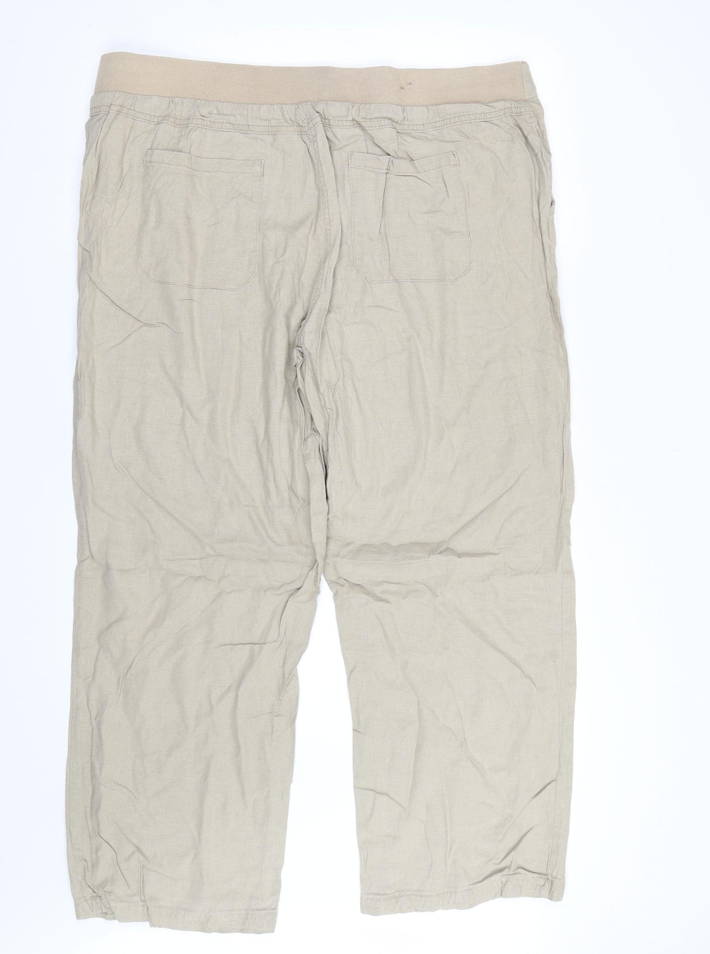 George Womens Brown   Trousers  Size 20 L27.5 in