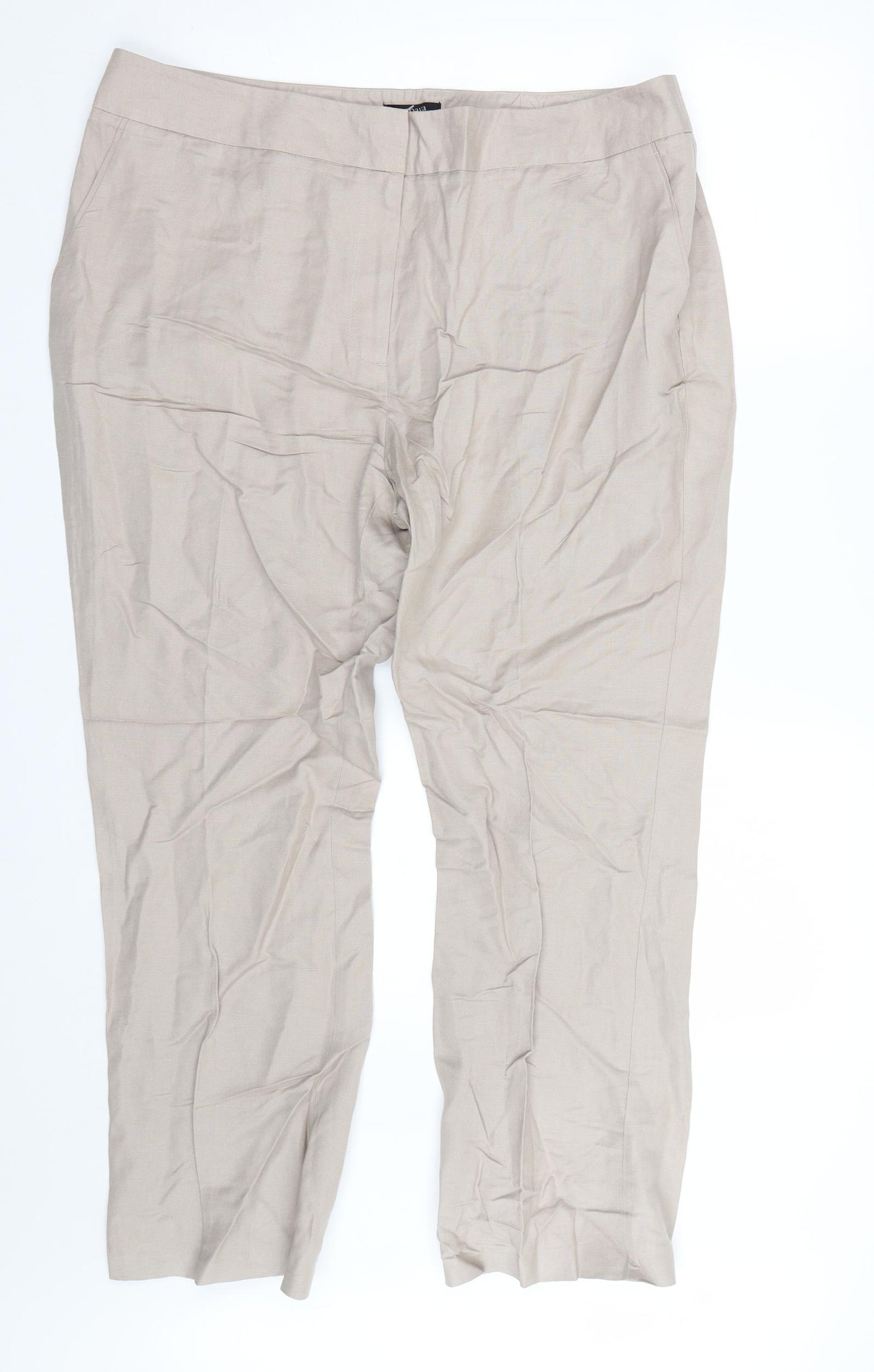 Papaya Womens Brown   Trousers  Size 18 L24 in
