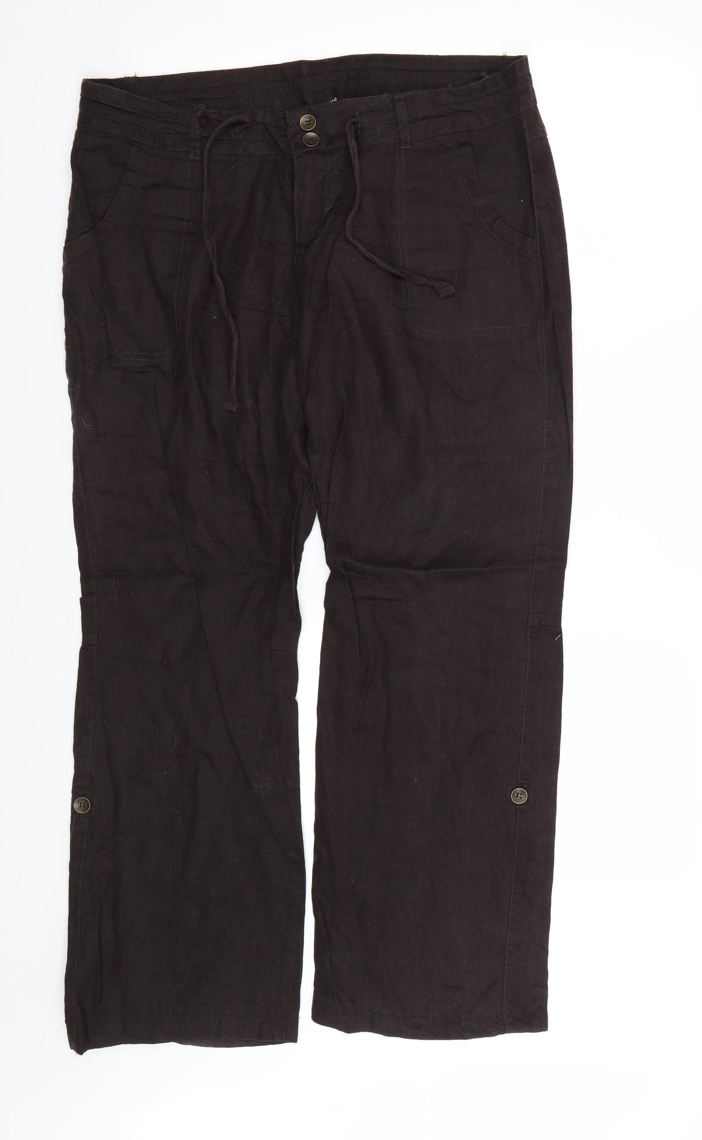 Atmosphere Womens Brown   Trousers  Size 14 L27 in