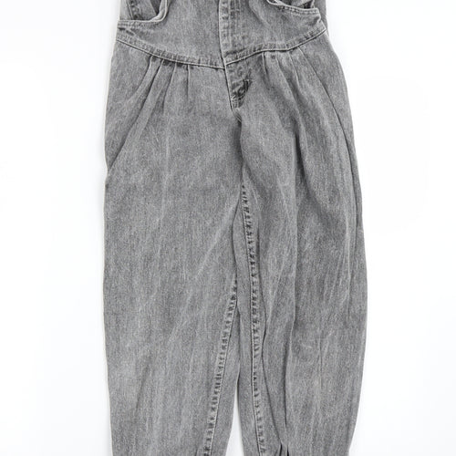 Preworn Womens Grey  Denim Straight Jeans Size 4 L24 in