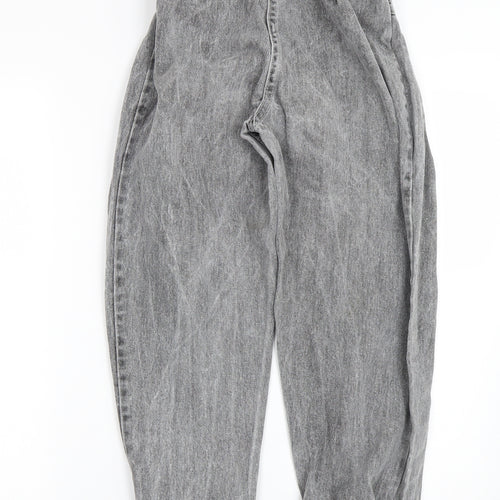 Preworn Womens Grey  Denim Straight Jeans Size 4 L24 in