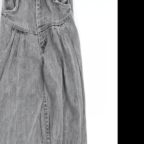 Preworn Womens Grey  Denim Straight Jeans Size 4 L24 in