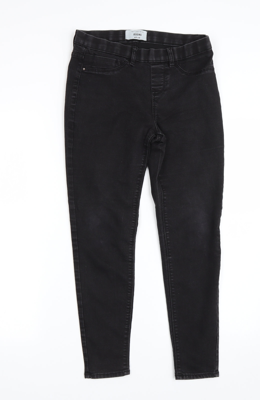 New Look Womens Black  Denim Jegging Jeans Size 10 L24 in