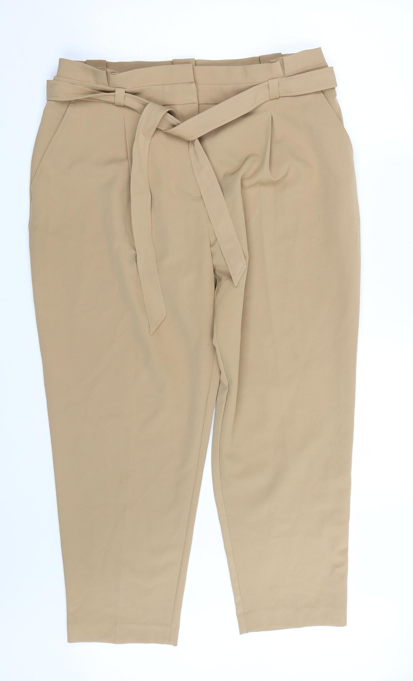 New Look Womens Brown   Trousers  Size 16 L24 in