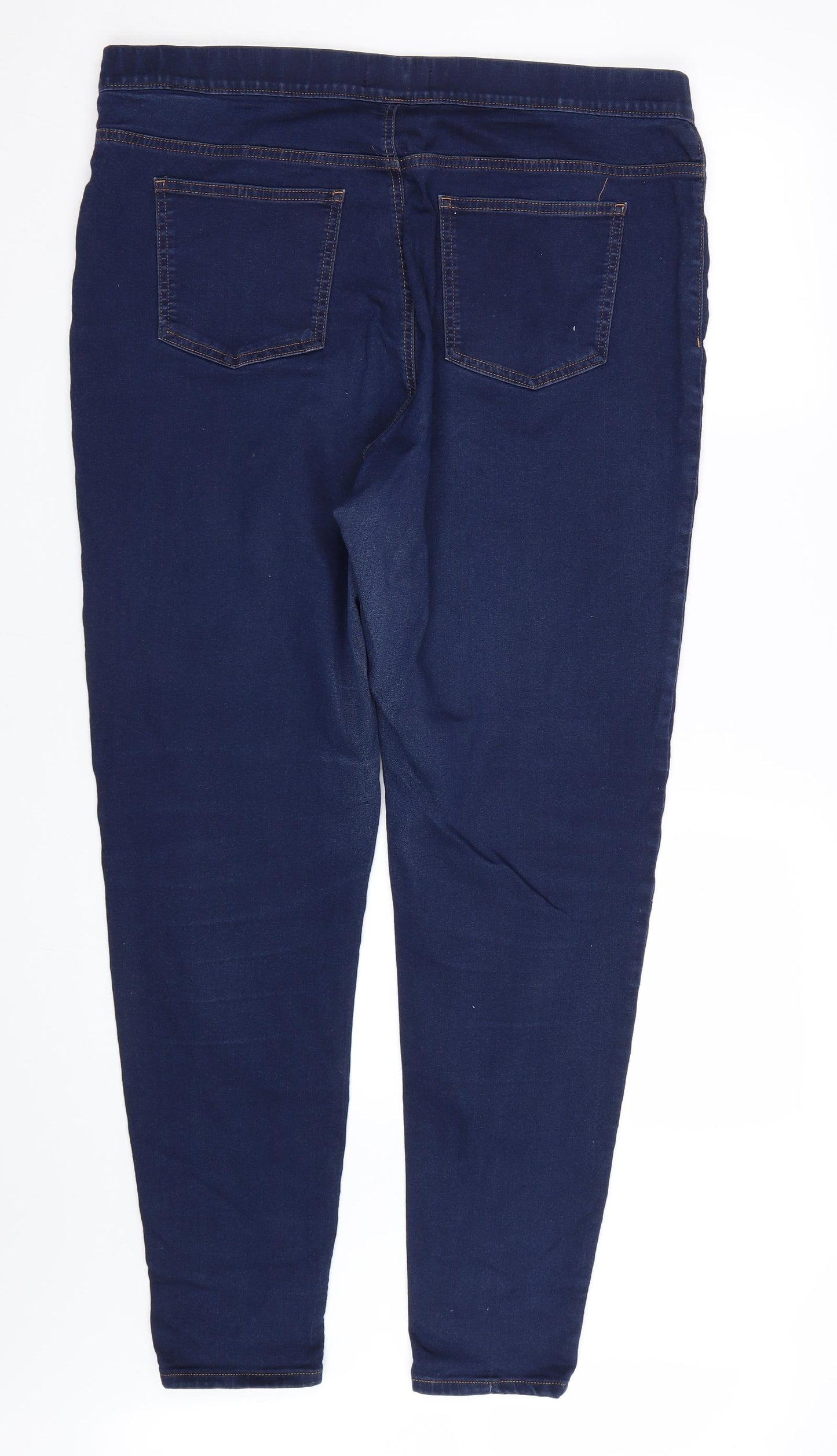 M&S Womens Blue  Denim Jegging Jeans Size 20 L28 in