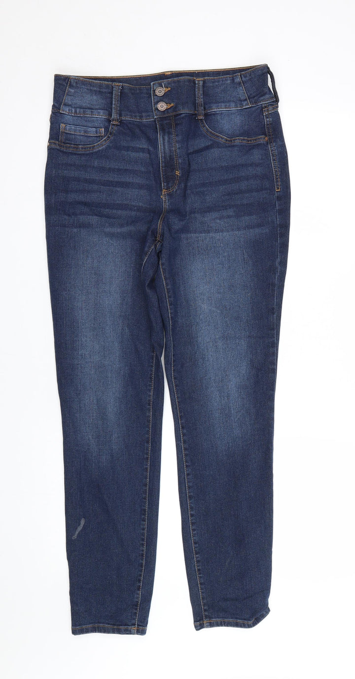 Sound/Stlye Womens Blue Denim Skinny Jeans Size 12 L27 in