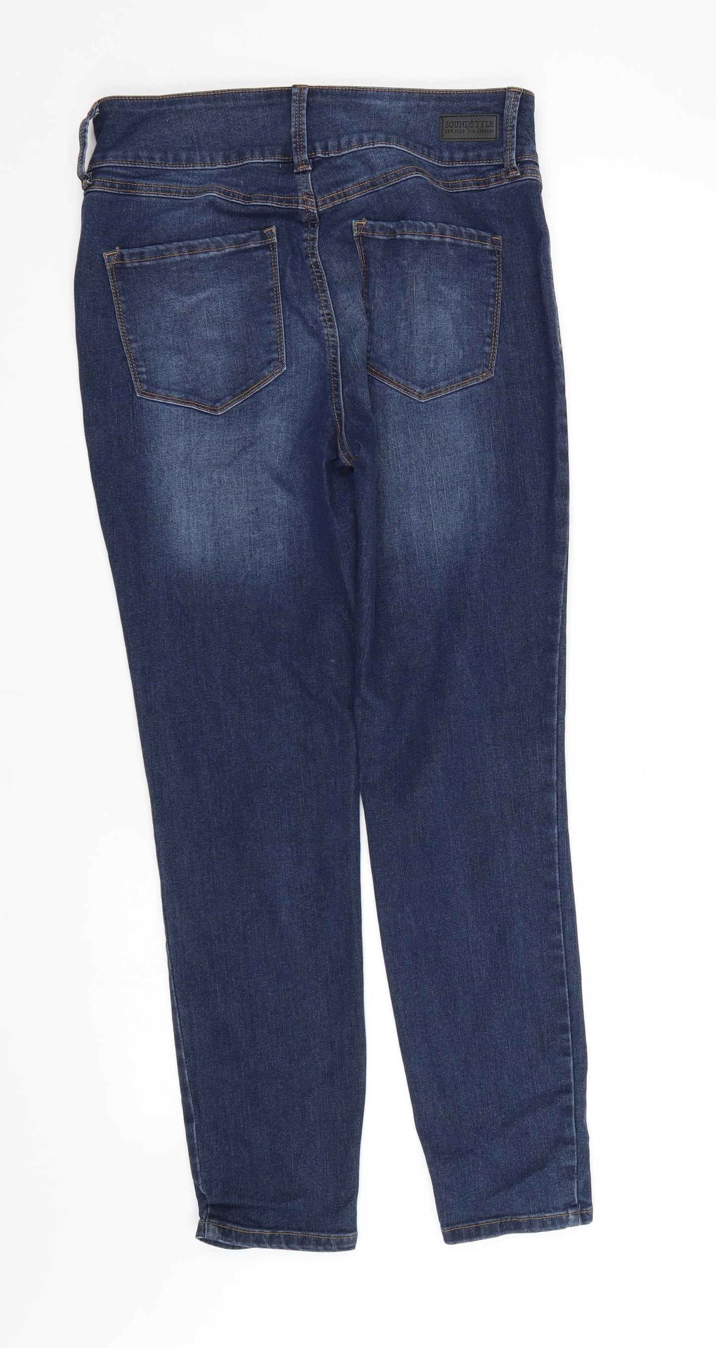 Sound/Stlye Womens Blue  Denim Skinny Jeans Size 12 L27 in