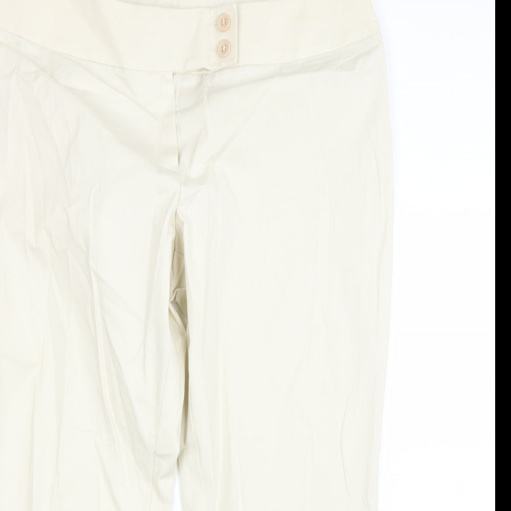 Preworn Womens Beige   Cropped Trousers Size 18 L22 in
