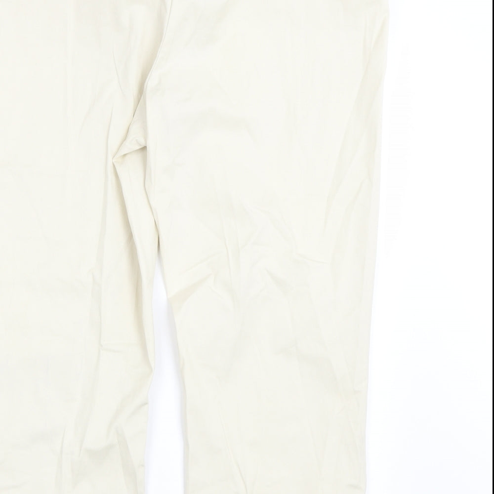 Preworn Womens Beige   Cropped Trousers Size 18 L22 in