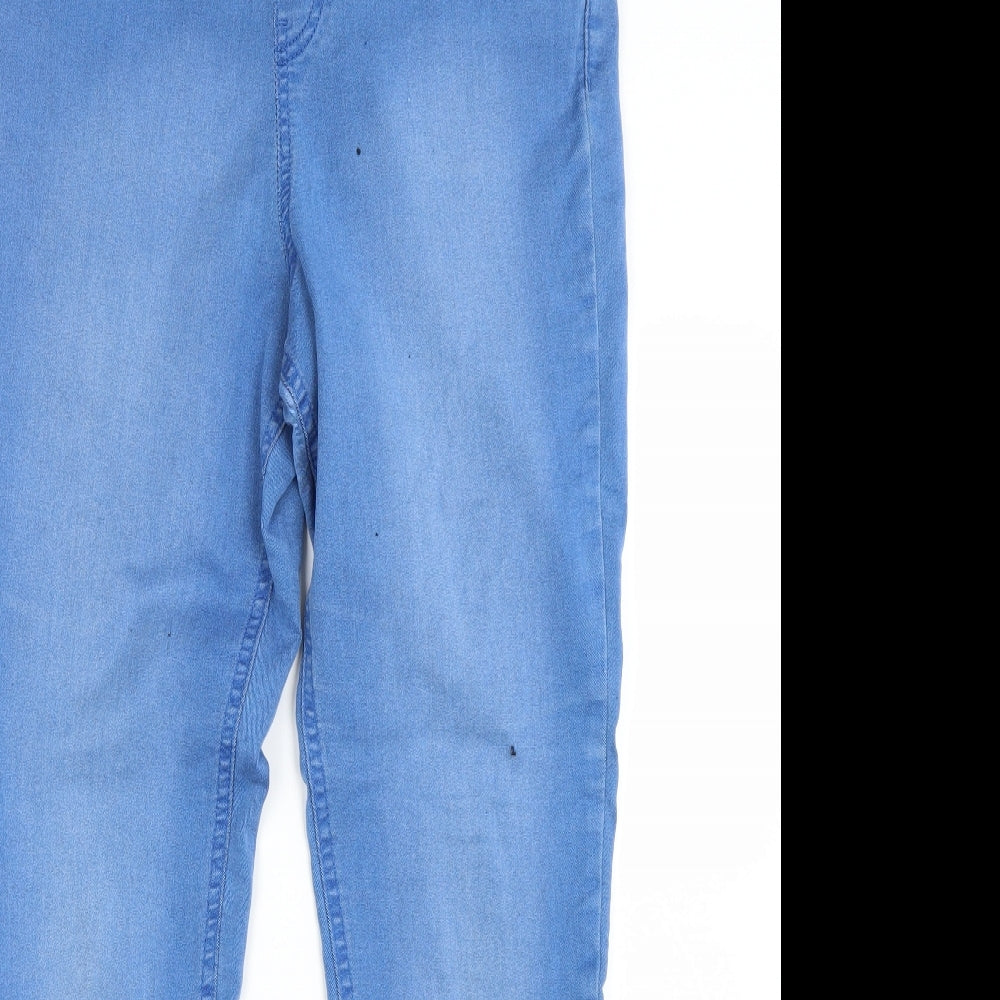 F&F Womens Blue  Denim Jegging Jeans Size 12 L27 in