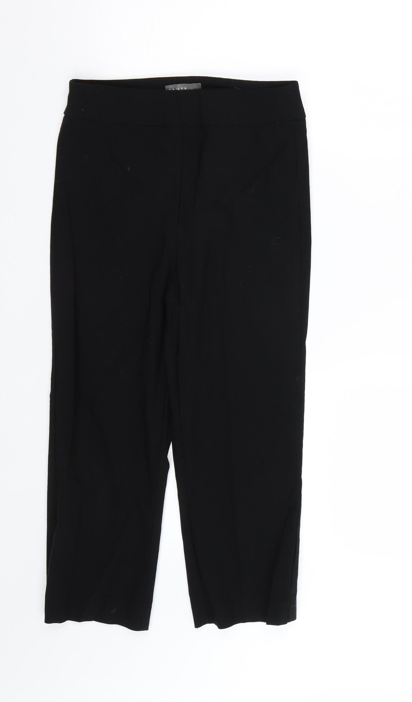 Papaya Womens Black   Cropped Trousers Size 10