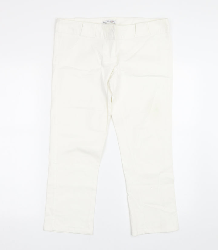 Select Womens White Skinny Jeans Size 14 L22 in