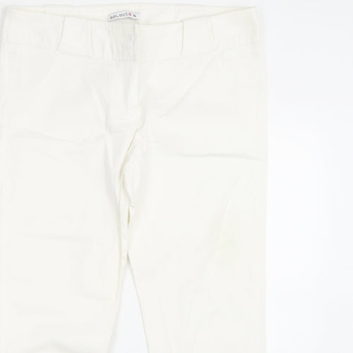 Select Womens White   Skinny Jeans Size 14 L22 in