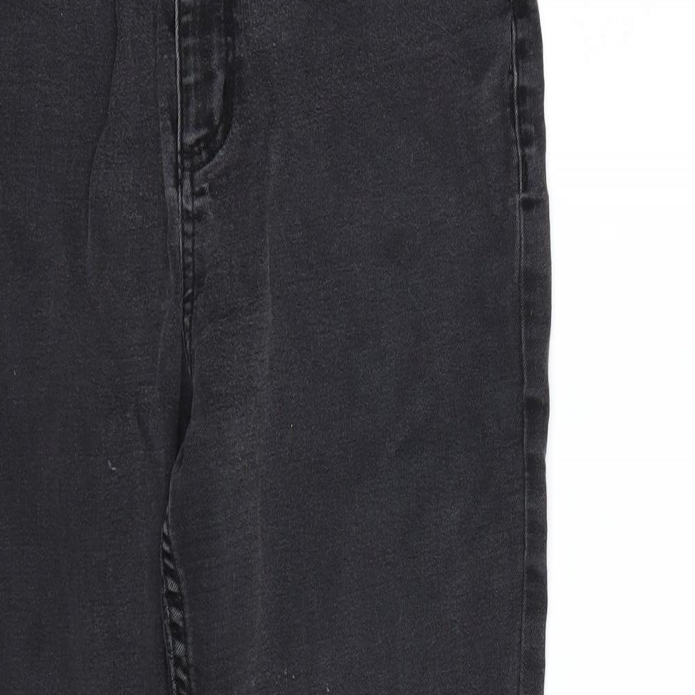 F&F Womens Black  Denim Bootcut Jeans Size 14 L25 in