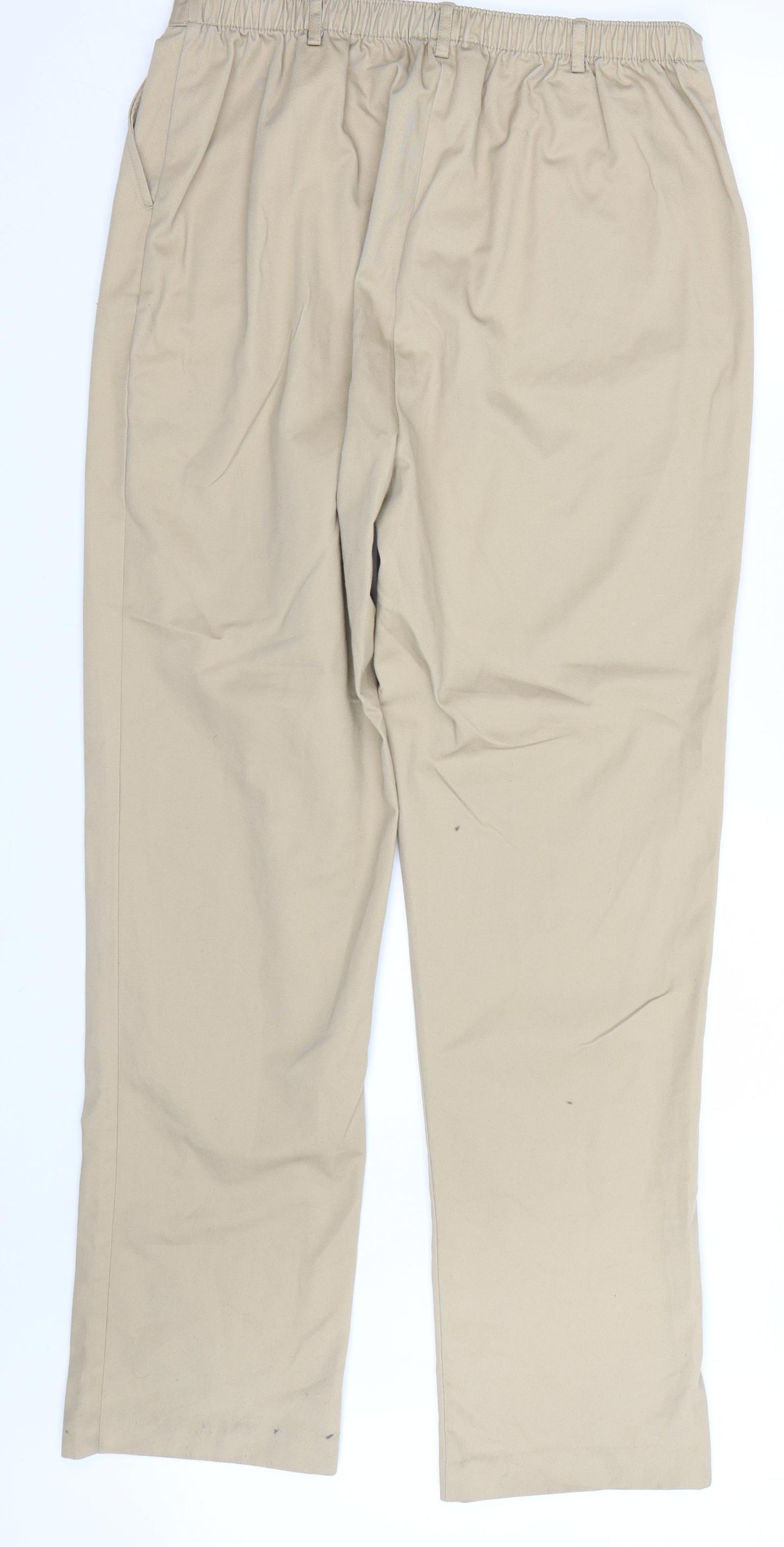 Lands end Womens Beige   Trousers  Size 14 L30 in