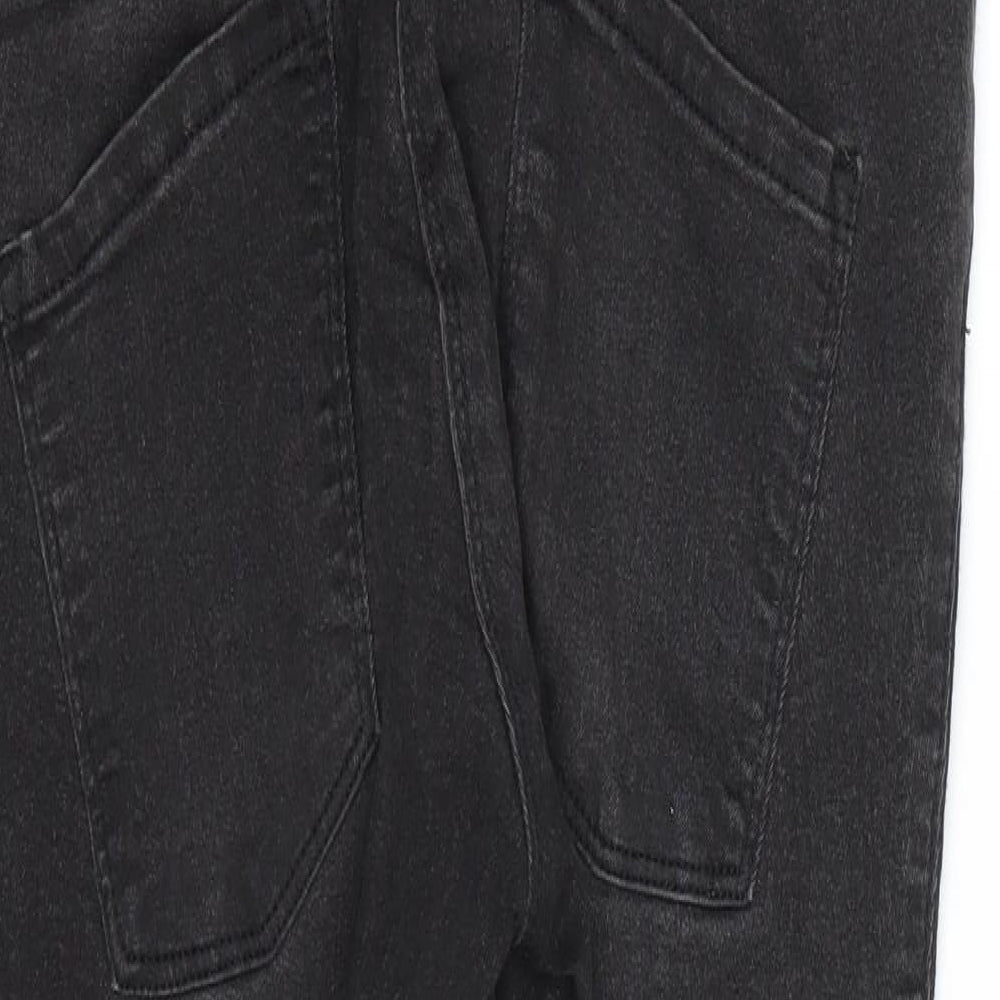 NEXT Womens Black  Denim Skinny Jeans Size 8 L24 in