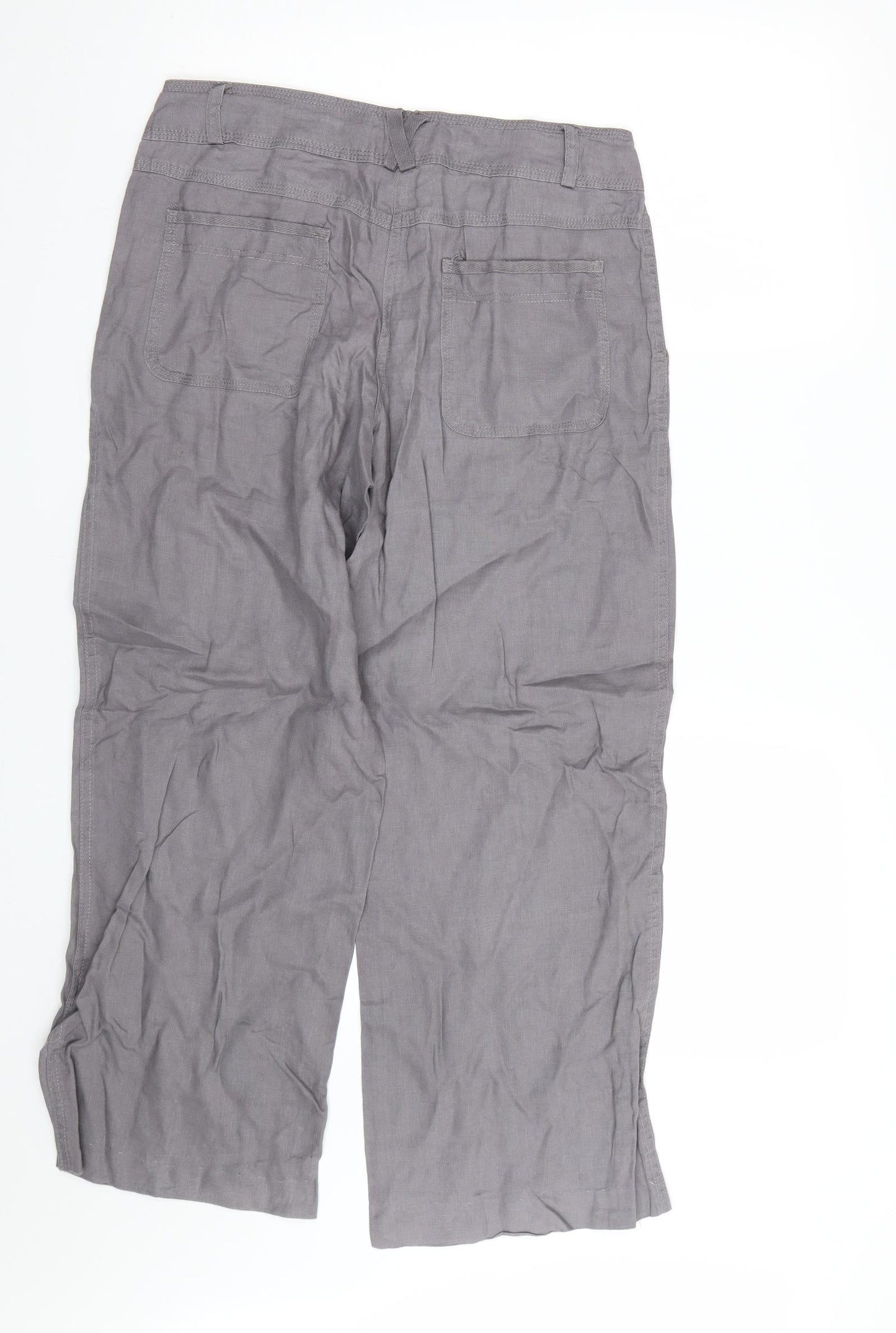Atmosphere Womens Grey   Trousers  Size 10 L25 in