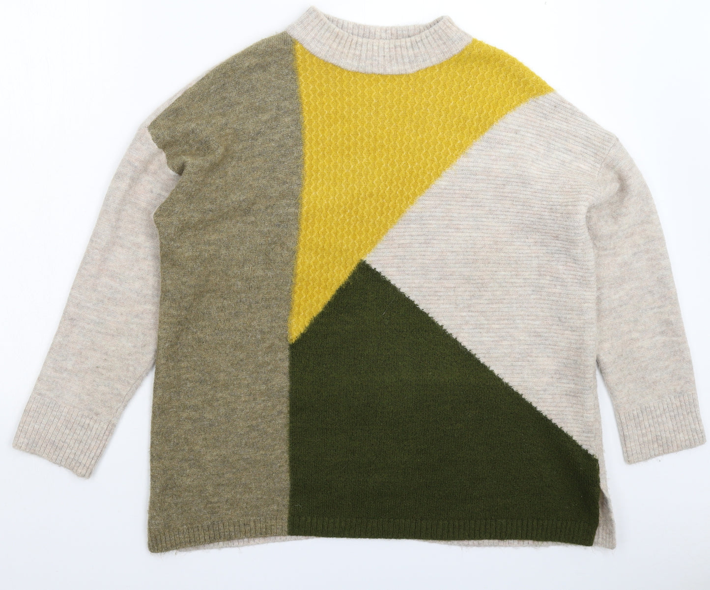 M&Co Womens Multicoloured  Knit Pullover Jumper Size 14