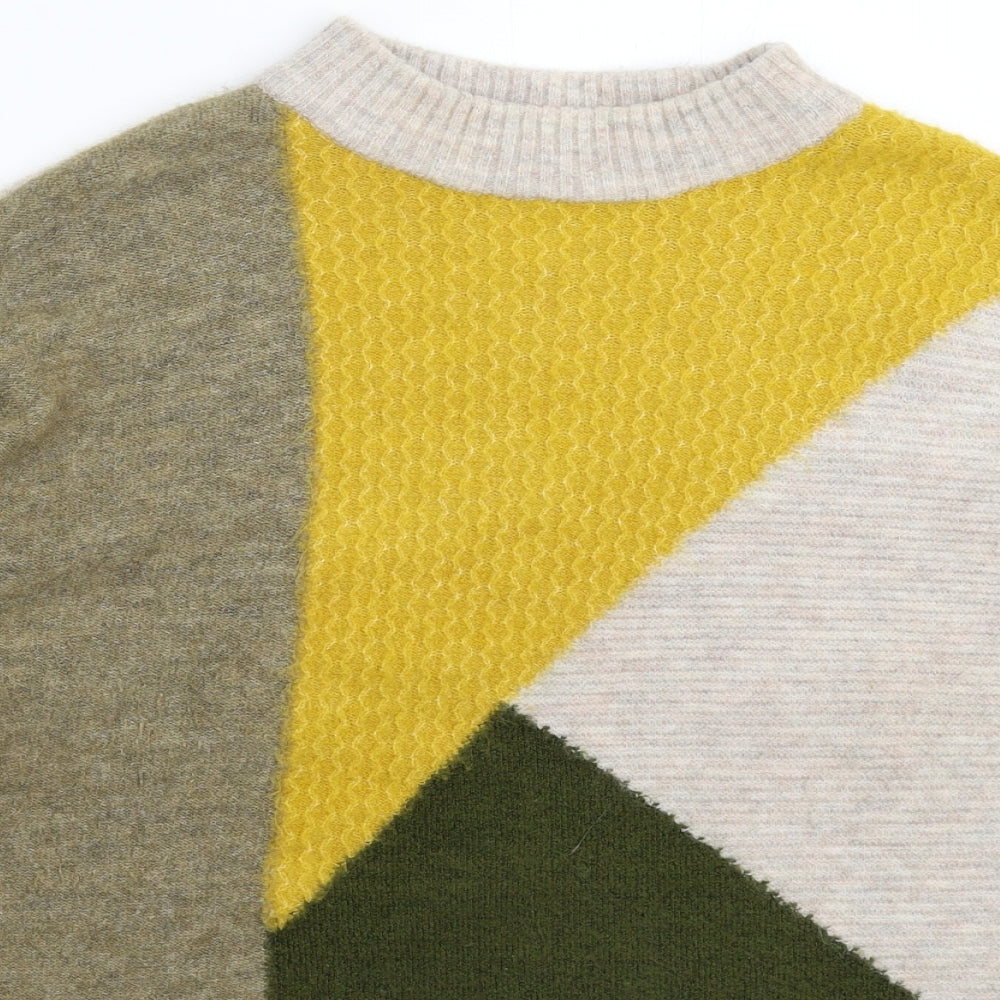 M&Co Womens Multicoloured  Knit Pullover Jumper Size 14