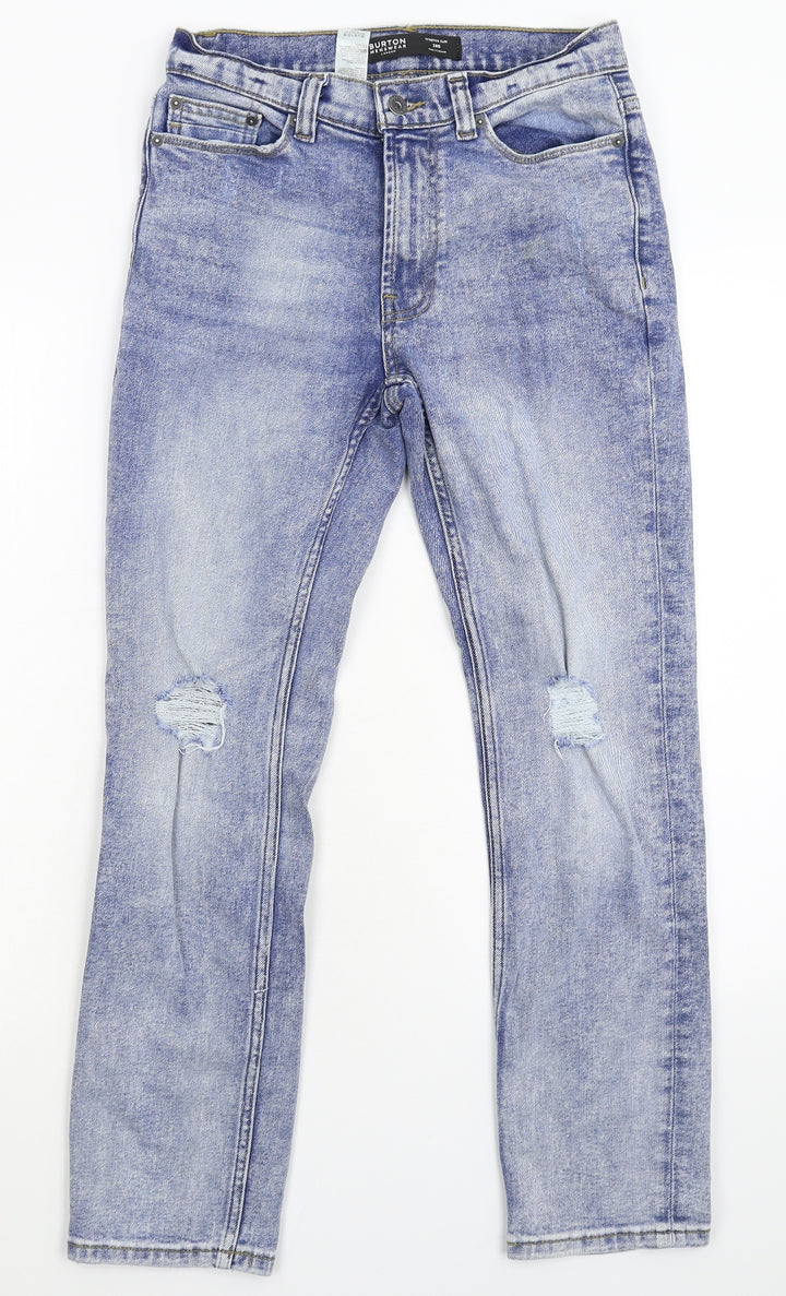 Burton Mens Blue  Denim Skinny Jeans Size 28 L28 in