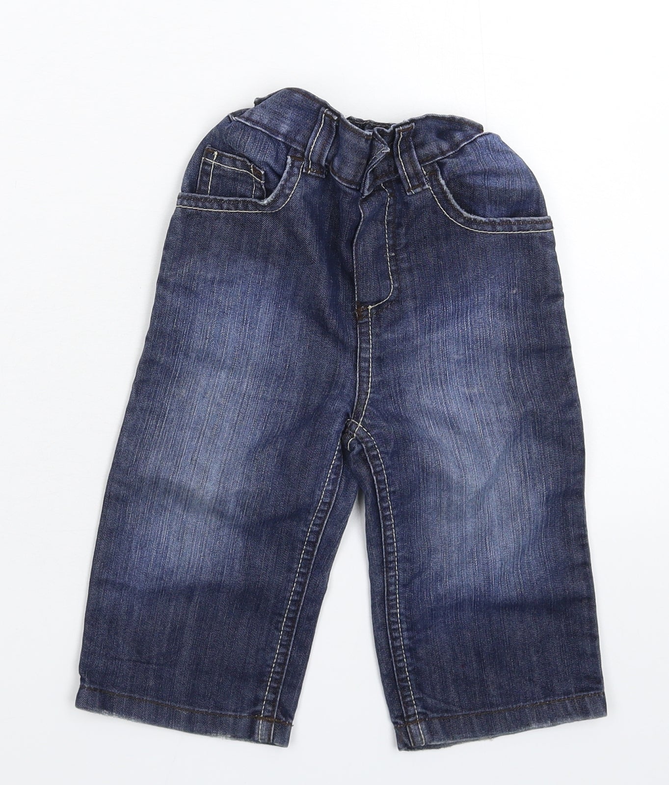 Cherokee Baby Blue  Denim Capri Jeans Size 12-18 Months