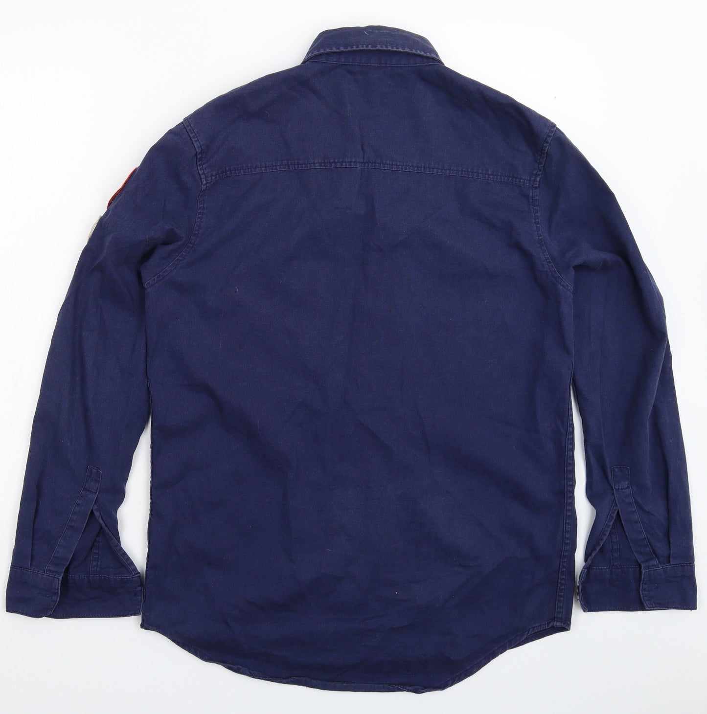 Topman Mens Blue    Button-Up Size M