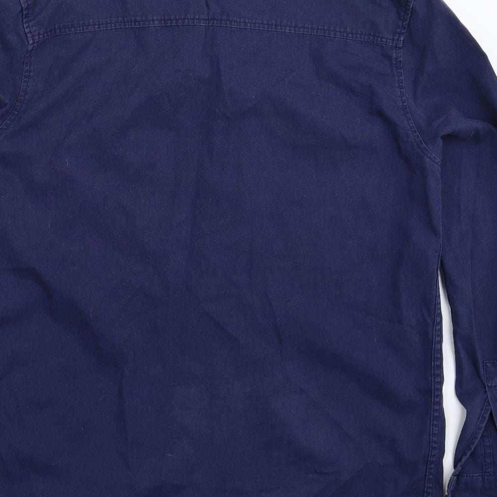 Topman Mens Blue    Button-Up Size M