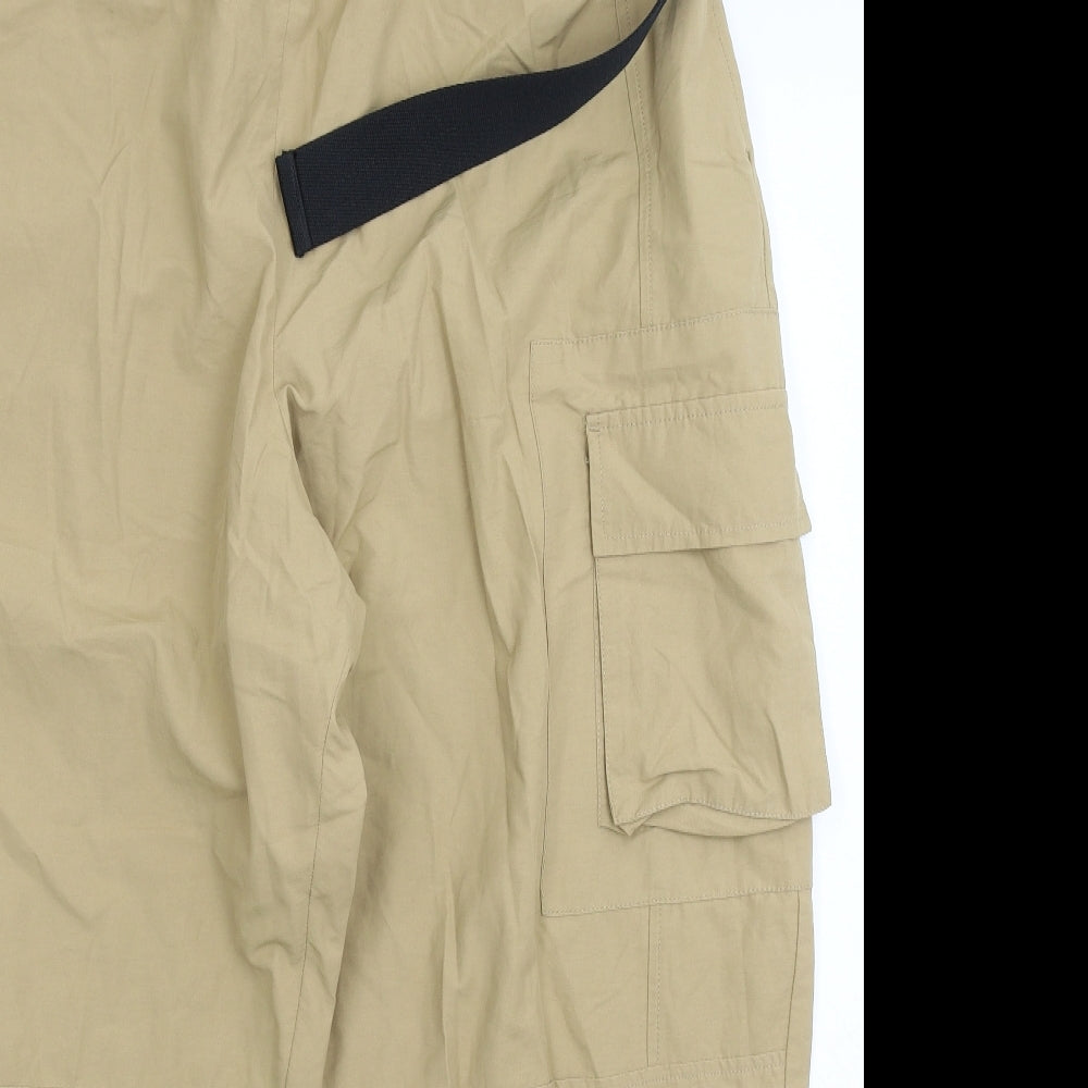 ASOS Womens Beige   Cargo Trousers Size 18 L26 in