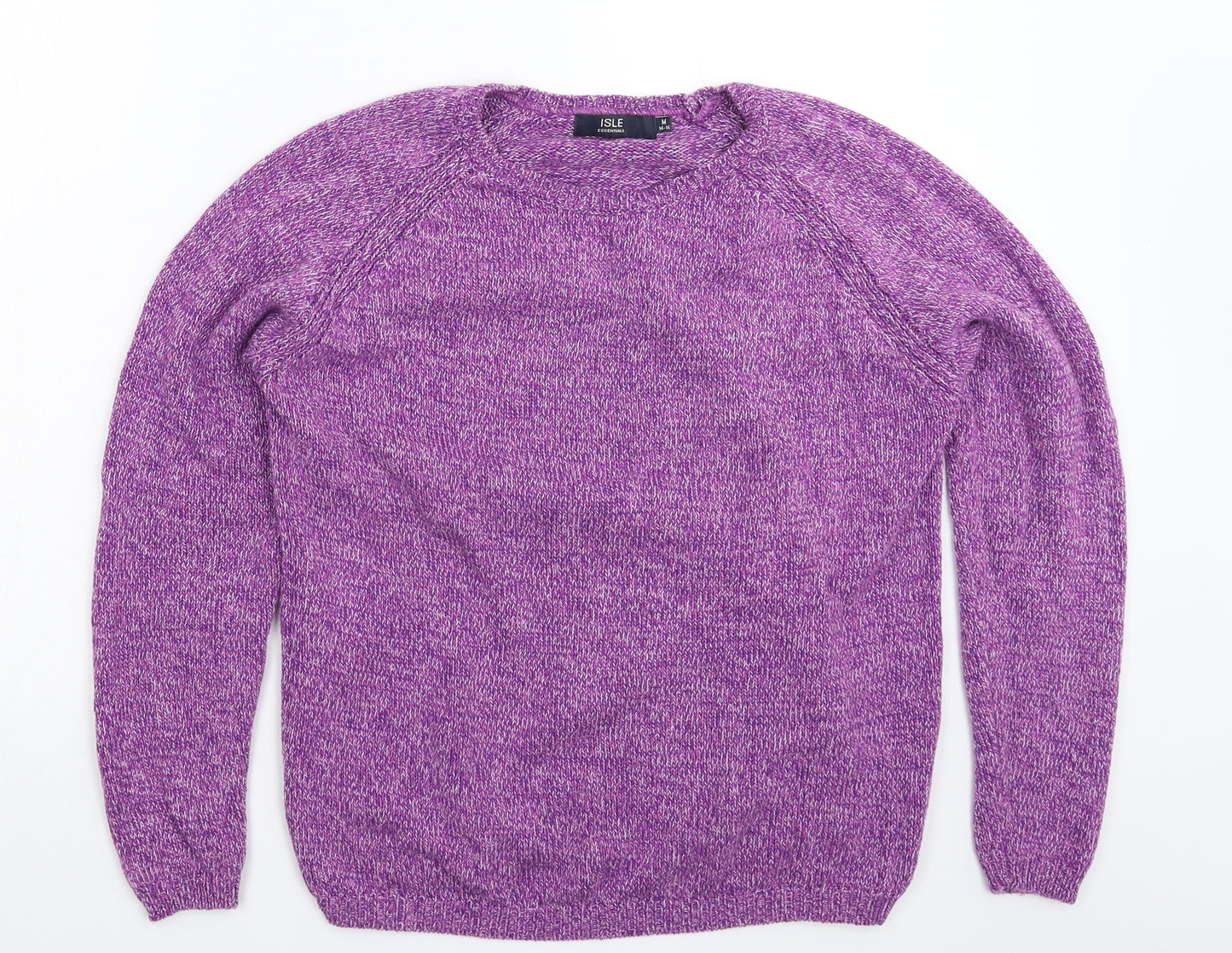 Isle Womens Purple  Knit Pullover Jumper Size 16