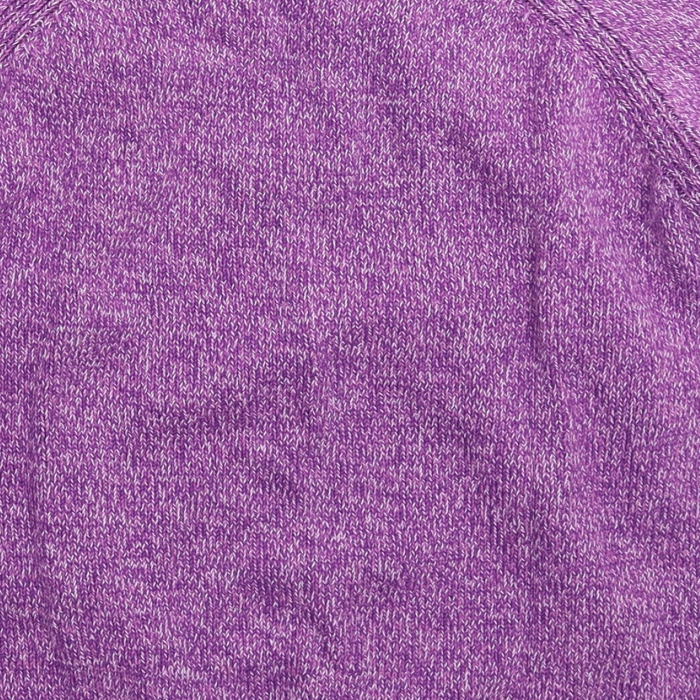 Isle Womens Purple  Knit Pullover Jumper Size 16