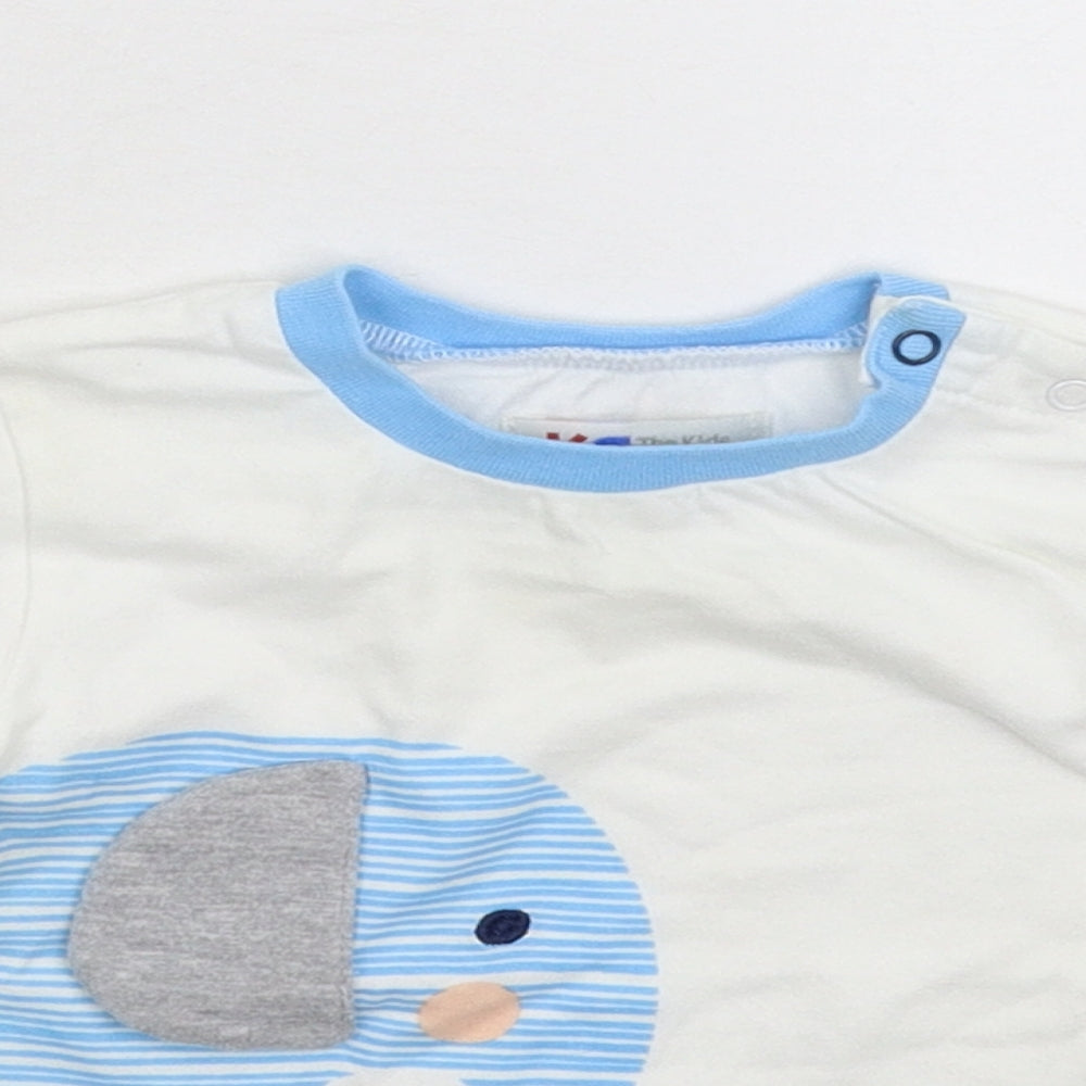 Kids Division Baby White   Basic T-Shirt Size 12-18 Months