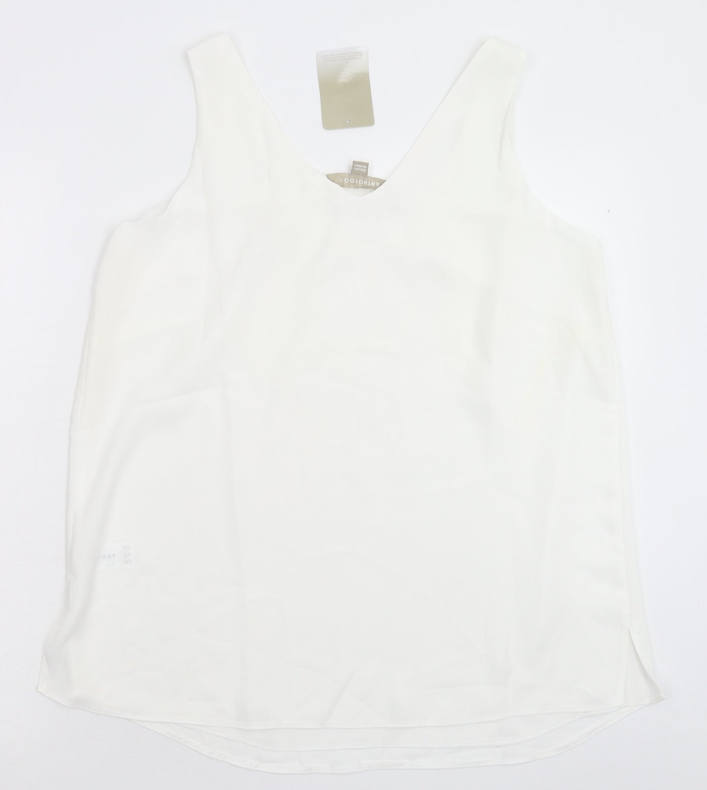 Anthology Womens White   Basic Tank Size 14