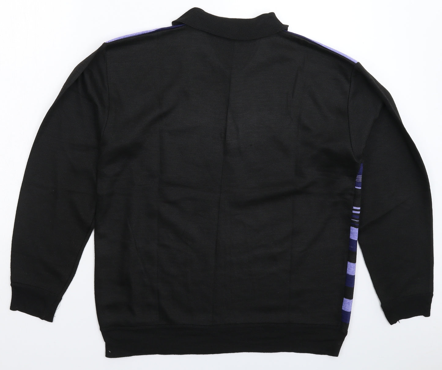 Preworn Mens Multicoloured Striped Knit Pullover Jumper Size L