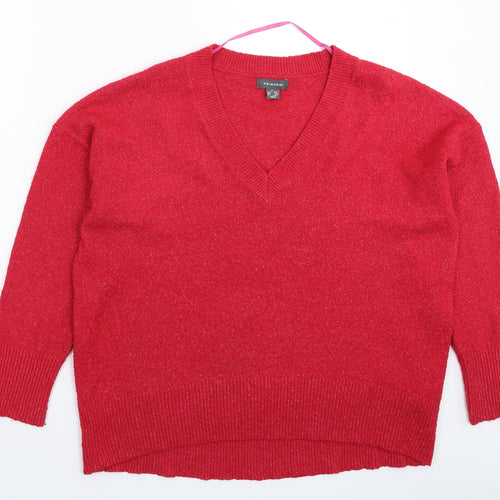 Primark Womens Pink  Knit Pullover Jumper Size 12  - Oversized