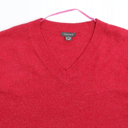 Primark Womens Pink  Knit Pullover Jumper Size 12  - Oversized