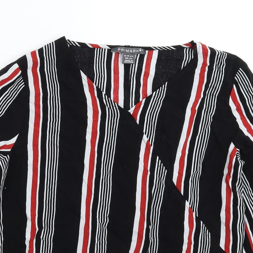Primark Girls Multicoloured Striped  Basic Blouse Size 14-15 Years