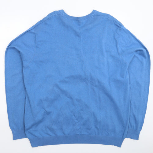 Capsule Mens Blue  Knit Pullover Jumper Size 3XL