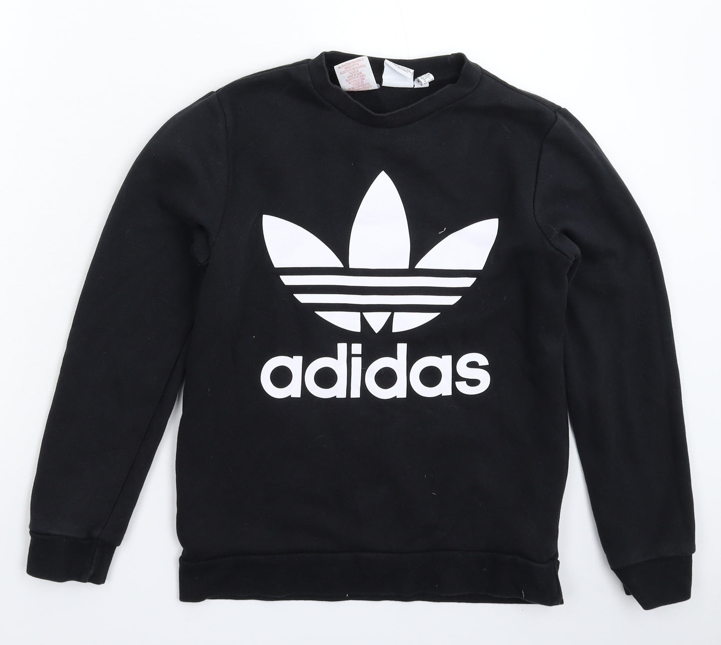 adidas Boys Black   Pullover Sweatshirt Size 11-12 Years