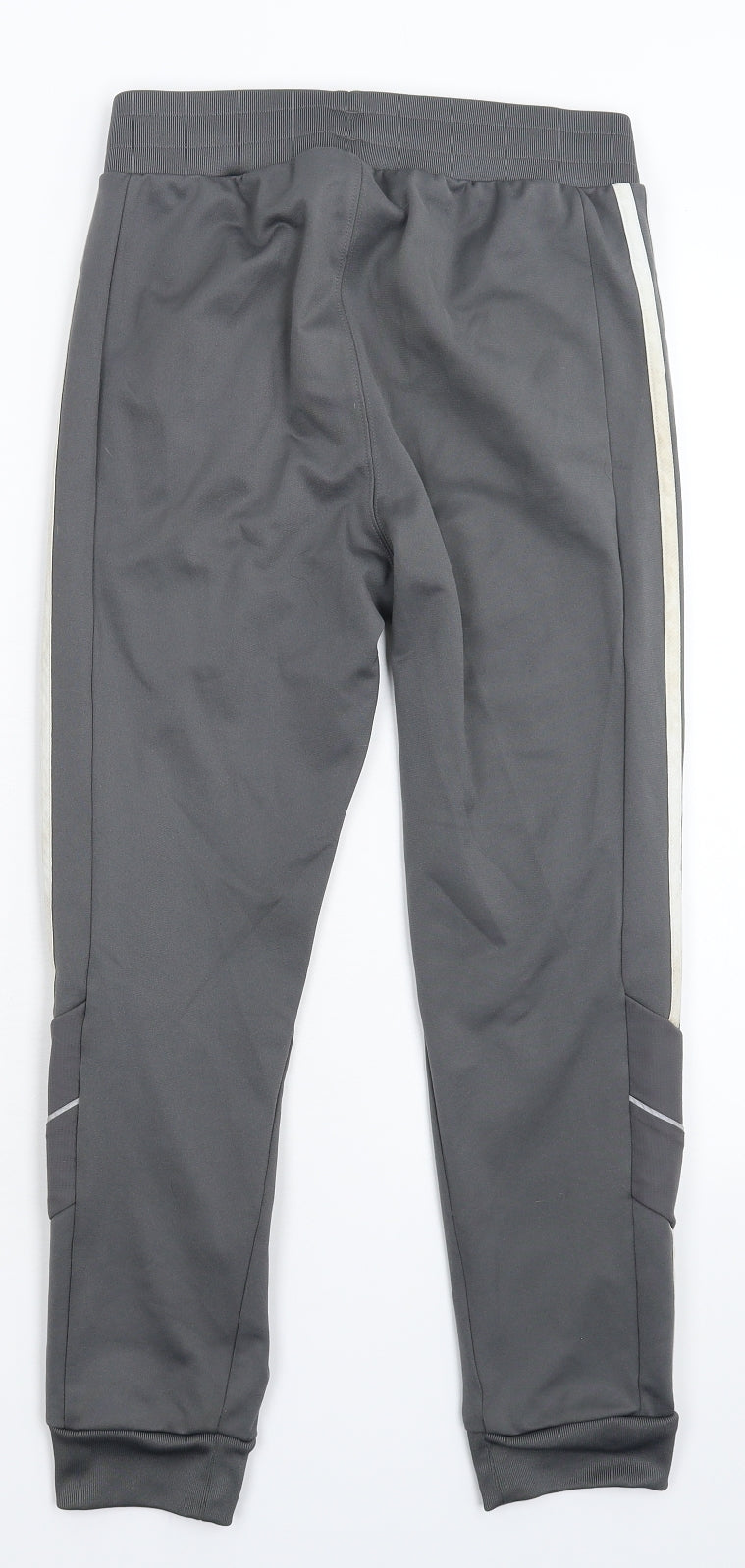 adidas Boys Grey Striped  Jogger Trousers Size 11-12 Years